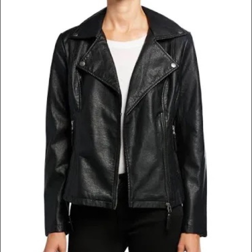 Max Studio - Black Faux Leather Jacket